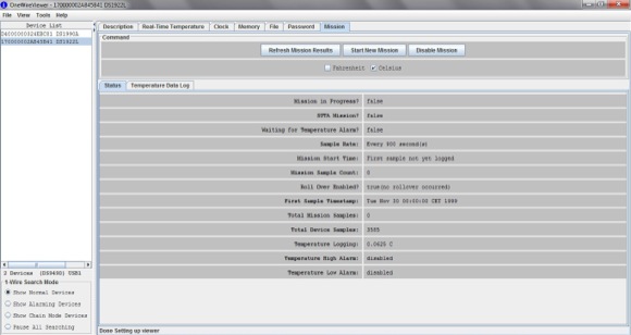 OneWire Viewer - Mission deaktiviert